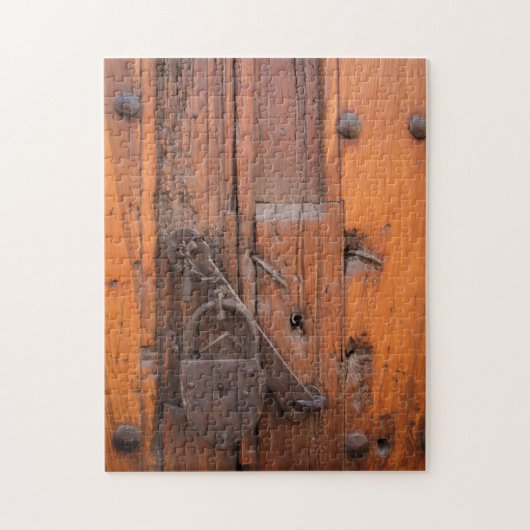 Türschloss aus Holz Puzzle (Vertikal)