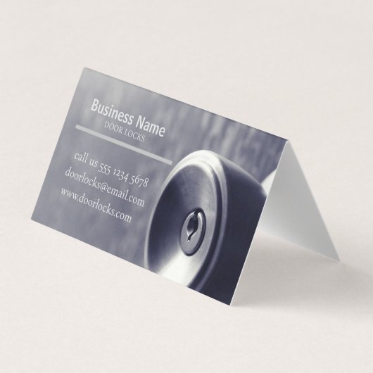 Türschloss Visitenkarten (Rückseite)