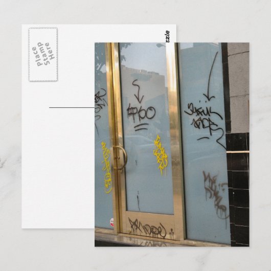 Türschrift Postkarte (Vorne/Hinten)