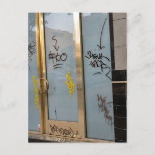 Türschrift Postkarte