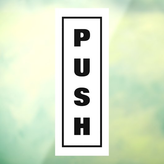 Türsignatur drücken, fensteraufkleber (Blatt 3)