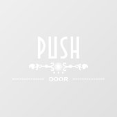 Türsignatur drücken, fensteraufkleber (Blatt)