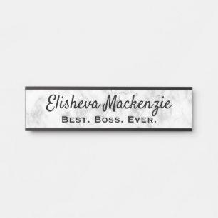 Türsignaturen Büroname Plate Boss Geschenk Türschild