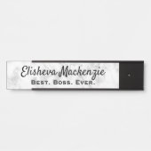 Türsignaturen Büroname Plate Boss Geschenk Türschild (Vorderseite )
