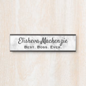 Türsignaturen Büroname Plate Boss Geschenk Türschild (Vorderseite )