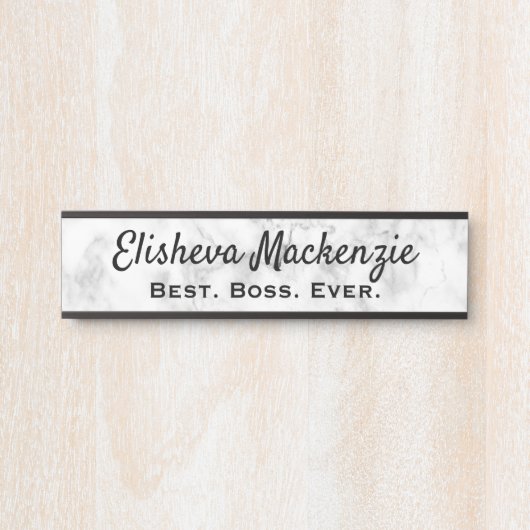 Türsignaturen Büroname Plate Boss Geschenk Türschild (Vorderseite )