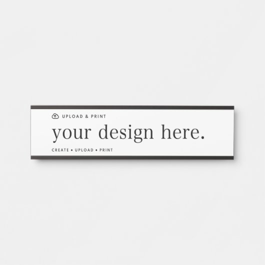 Türsignieren Sie Ihr Design Upload Türschild (Vorderseite )
