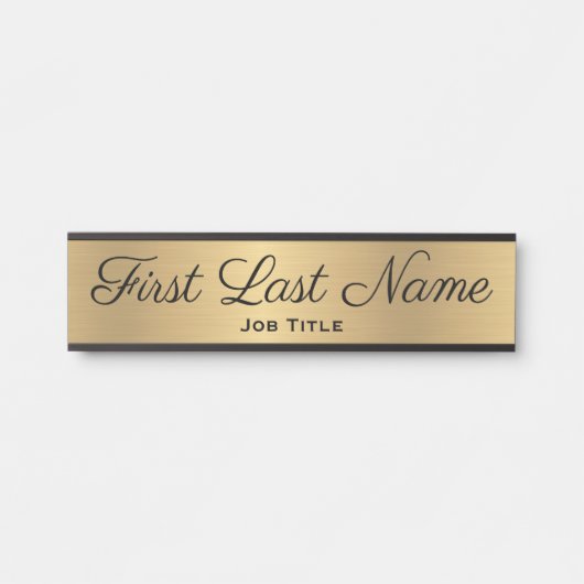 Türsignierung für Bürotür-Zeichen für Office Gold Türschild (Vorderseite )