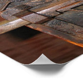 Türsperre für alte Messing Poster (Ecke)