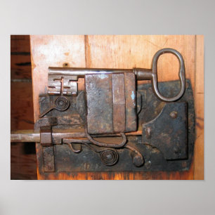 Türsperre für alte Messing Poster