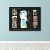 Türspuren Leinwanddruck (Insitu (Holzboden))