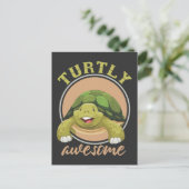 Turt Phantastisch Reptile Aquarium Niedlich Sea Tu Postkarte (Stehend Vorderseite)