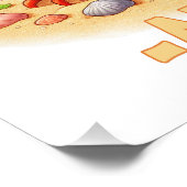 Turtally Adorable fun pudeln Niedlich Turtle Carto Fotodruck (Ecke)