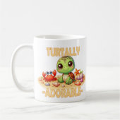 Turtally Adorable fun pudeln Niedlich Turtle Carto Kaffeetasse (Links)