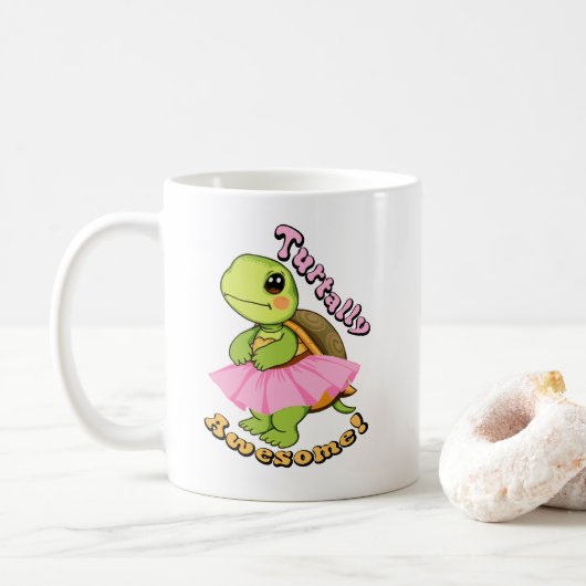 Turtally phantastisch, Wortspiel Kaffeetasse (Mit Donut)