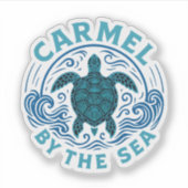 Turtel Carmel am Strand California Aufkleber (Vorderseite)