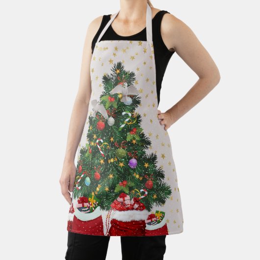 Turteltauben im Weihnachtsgrauen Schürze (InSitu)