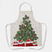 Turteltauben im Weihnachtsgrauen Schürze (Vorderseite)