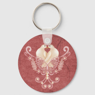 Turteltauben - Liebe Doves Schlüsselanhänger