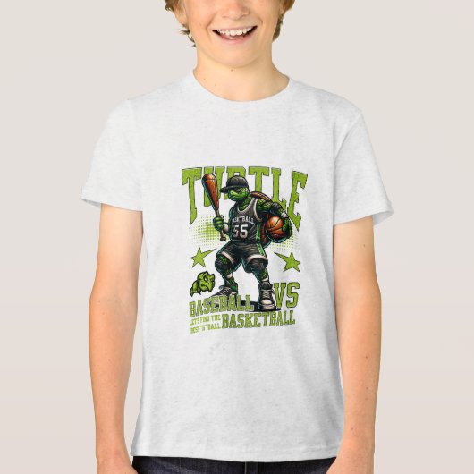 Turtenbasketball Tri-Blend Shirt (Vorderseite)
