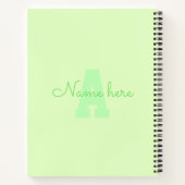 Turtle 1. Geburtstag Baby Milestone Gästebuch Notizblock (Rückseite)