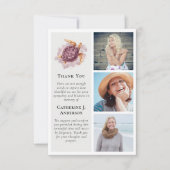 Turtle 3 Foto Beileid Beerdigung Dankeskarte (Vorderseite)