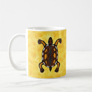 Turtle - Aboriginal Inspirred Art Painting Kaffeetasse