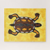 Turtle - Aboriginal Inspirred Art Painting Puzzle (Horizontal)
