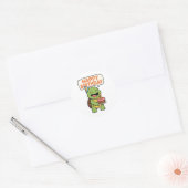Turtle Alles Gute zum Geburtstag Runder Aufkleber (Umschlag)
