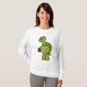 Turtle als Fotograf mit Kamera T-Shirt (Vorne ganz)