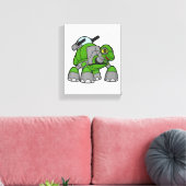 Turtle als Roboter mit Cannons Leinwanddruck (Insitu (Wohnzimmer))