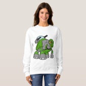 Turtle als Roboter mit Cannons Sweatshirt (Vorne ganz)