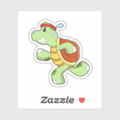 Turtle als Runner Aufkleber (Blatt)