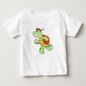 Turtle als Runner Baby T-shirt (Vorderseite)