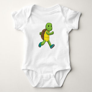Turtle als Runner beim Laufen Baby Strampler