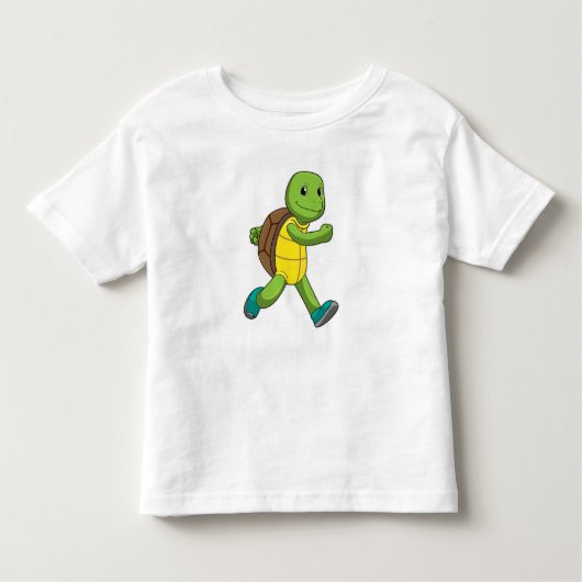 Turtle als Runner beim Laufen Kleinkind T-shirt (Vorderseite)