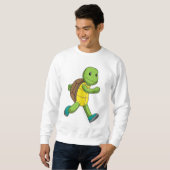 Turtle als Runner beim Laufen Sweatshirt (Vorne ganz)