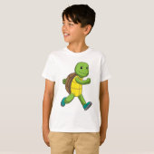 Turtle als Runner beim Laufen T-Shirt (Vorne ganz)