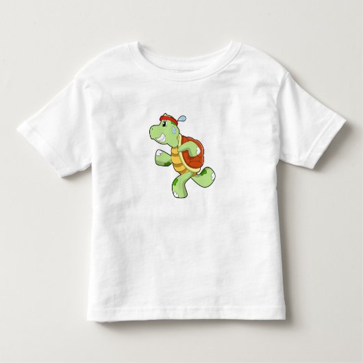 Turtle als Runner Kleinkind T-shirt (Vorderseite)