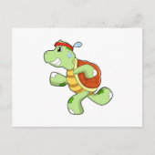 Turtle als Runner Postkarte (Vorderseite)
