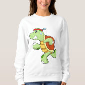 Turtle als Runner Sweatshirt (Vorderseite)