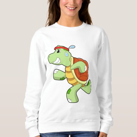 Turtle als Runner Sweatshirt (Vorderseite)
