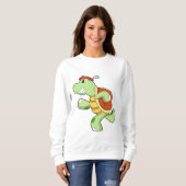Turtle als Runner Sweatshirt (Vorne ganz)
