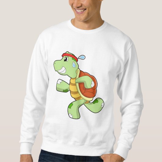 Turtle als Runner Sweatshirt (Vorderseite)