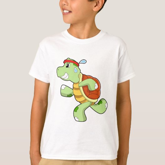 Turtle als Runner T-Shirt (Vorderseite)