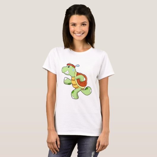 Turtle als Runner T-Shirt (Vorne ganz)