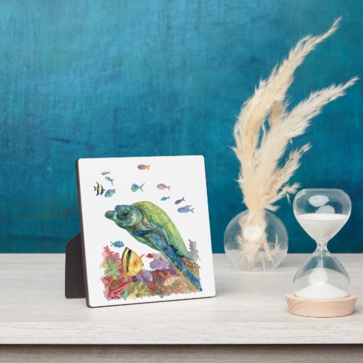 Turtle and fishes in the sea  fotoplatte (InSitu)