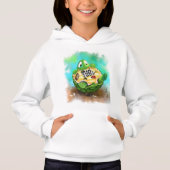 Turtle and Ladybug Playing Schach - Cartoon Zeichn Hoodie (Vorderseite)