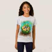 Turtle and Ladybug Playing Schach - Funny Zeichnen T-Shirt (Vorne ganz)