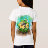 Turtle and Ladybug Playing Schach - Spaß T-Shirt (Rückseite)
